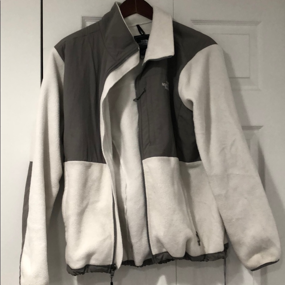 North face fuzzy zip up